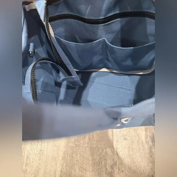 Blue Canvas Tote Crossbody Bag - Picture 6 of 7